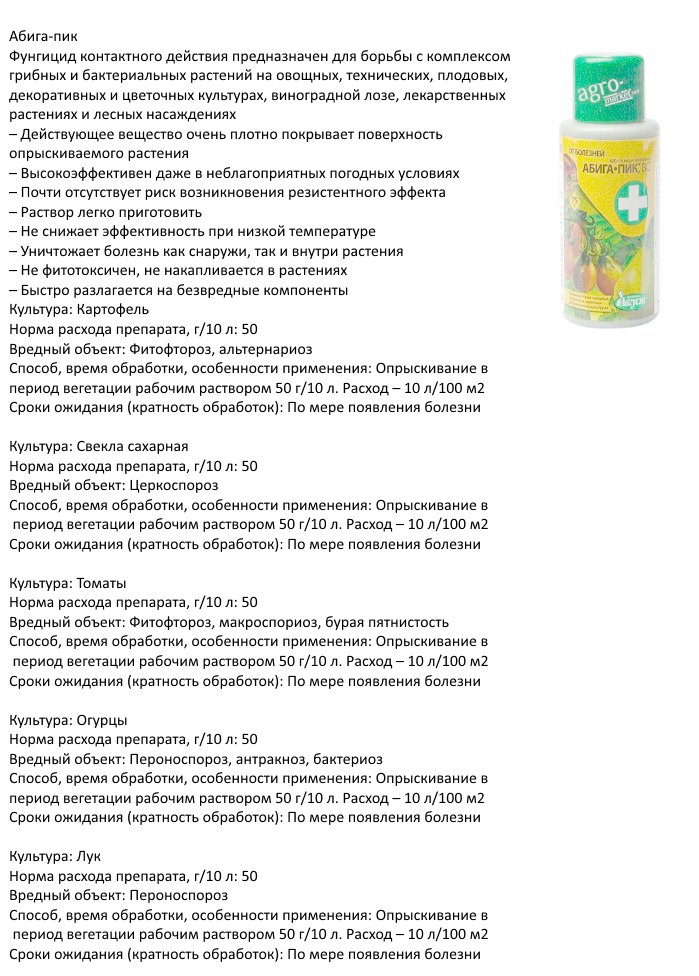 фунгицид - абига пик