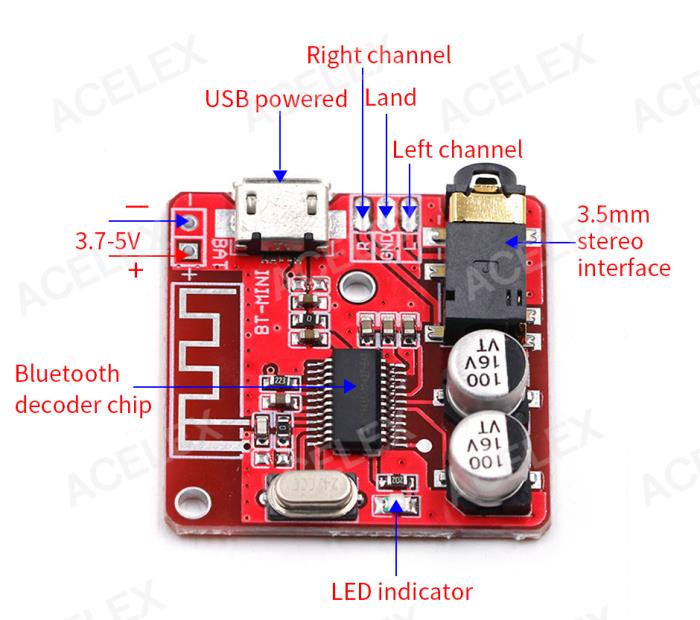 Модуль приемника блютуз с Алиэкспресс